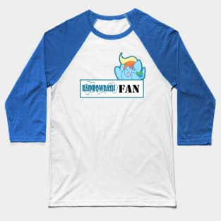 Rainbow Dash Fan Badge Baseball T-Shirt